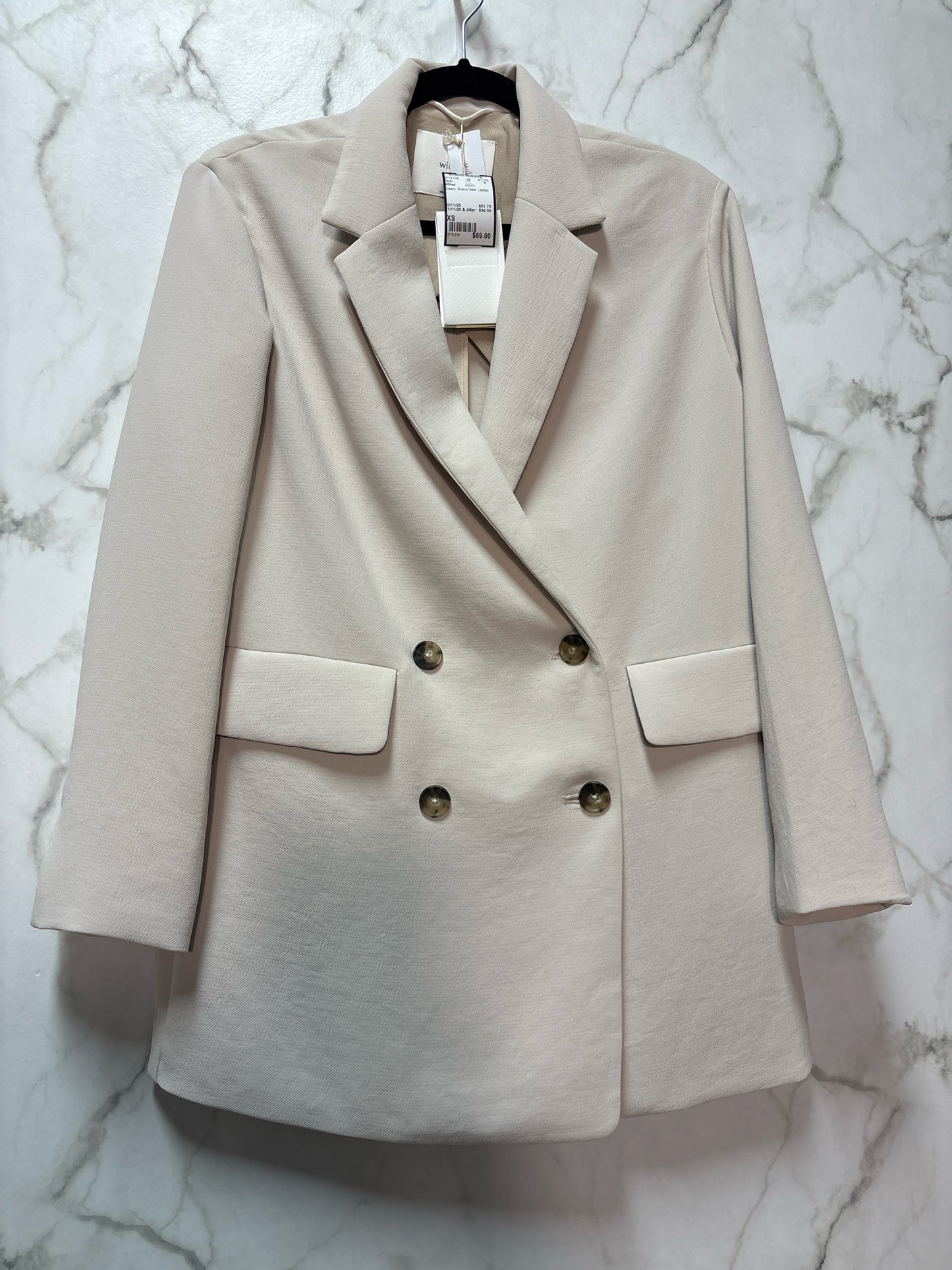 Size XS Wilfred Cream Ladies Brand New Blazer