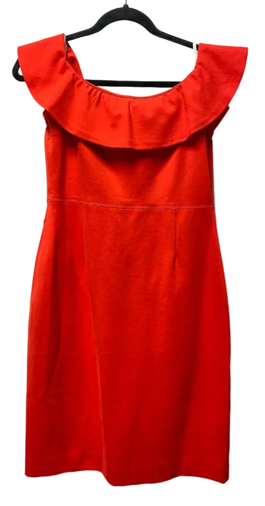 Size 10 Babaton Red Ruffled Women's Dress