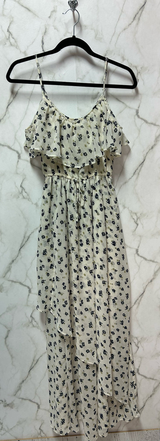 Size XS Abercrombie White Navy Floral Ladies Dress
