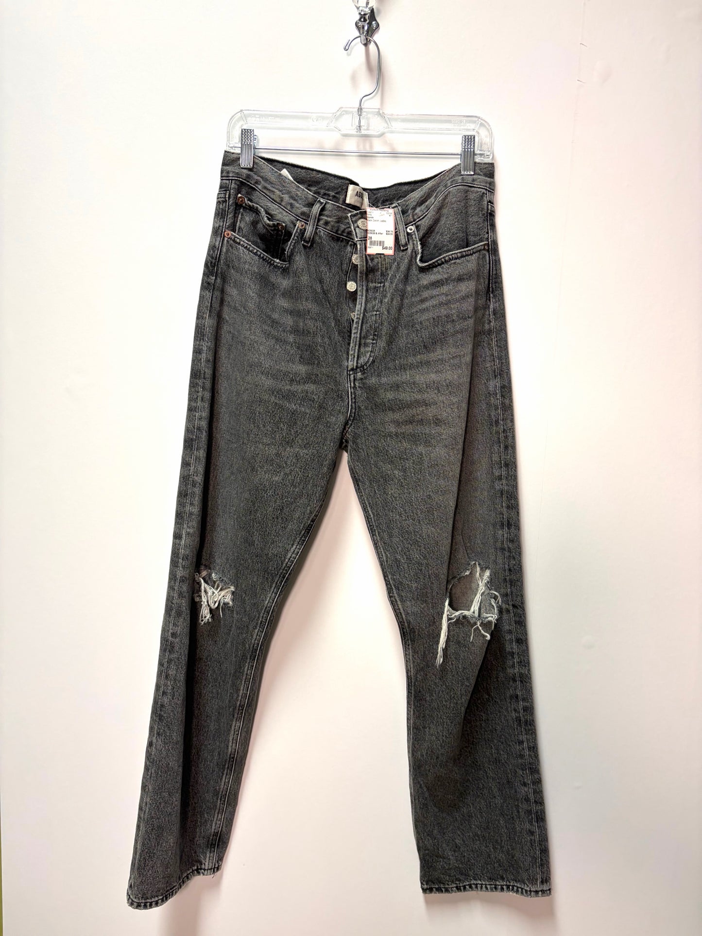 Size 28 Agolde Black Denim Ladies Pants