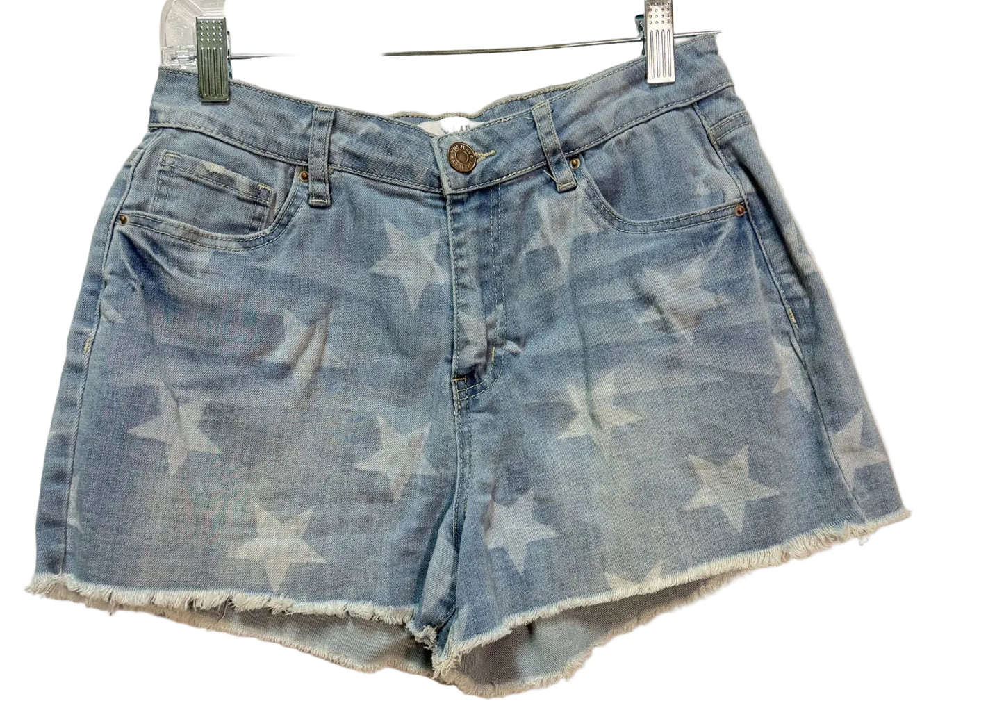 Size 27 YMI Blue Denim Star Print Ladies Shorts