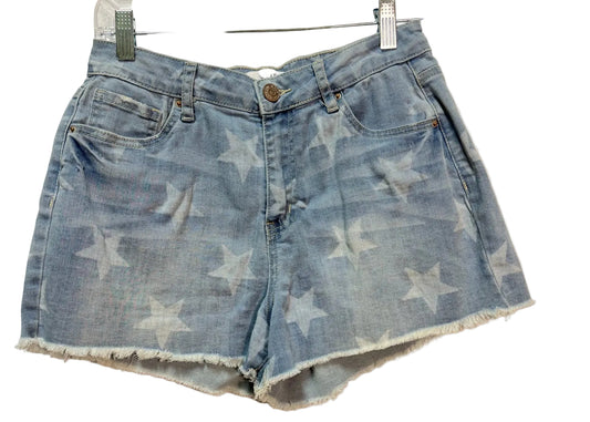Size 27 YMI Blue Denim Star Print Ladies Shorts