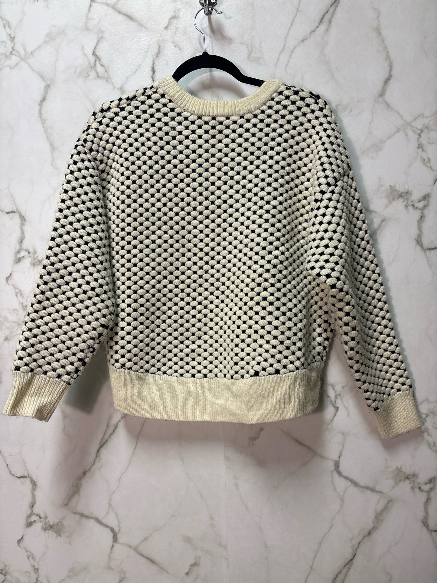 Size S H & M Cream Navy Ladies Sweater