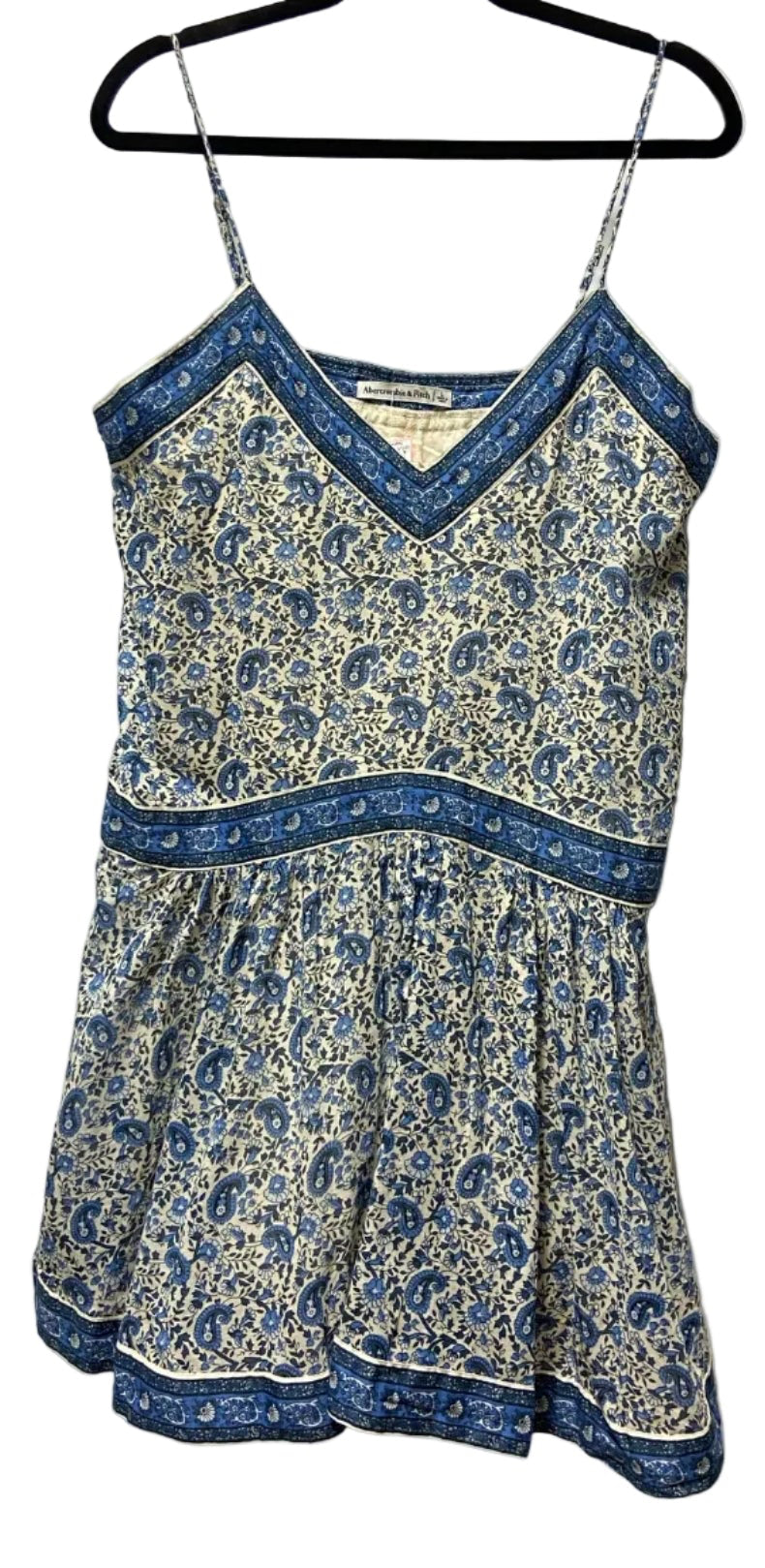 Size L Abercrombie Blue White Brand New Ladies Dress