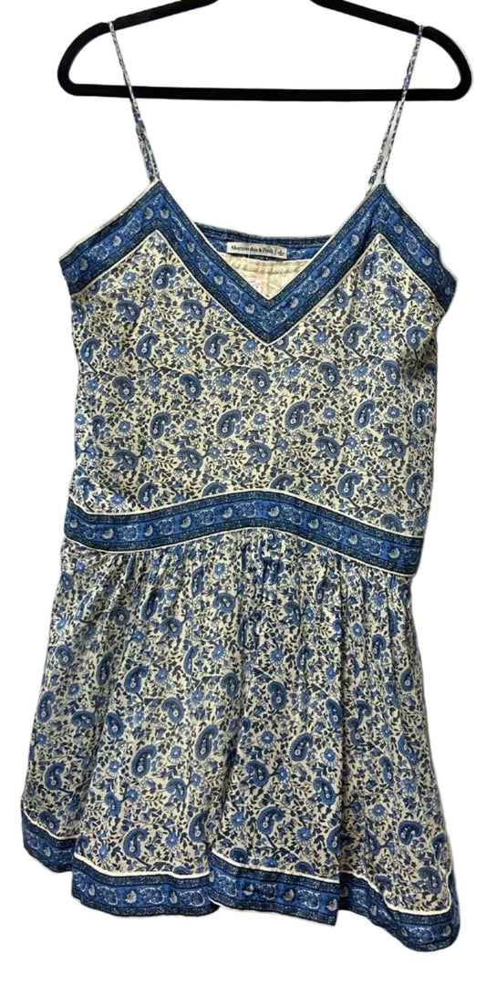 Size L Abercrombie Blue White Brand New Ladies Dress