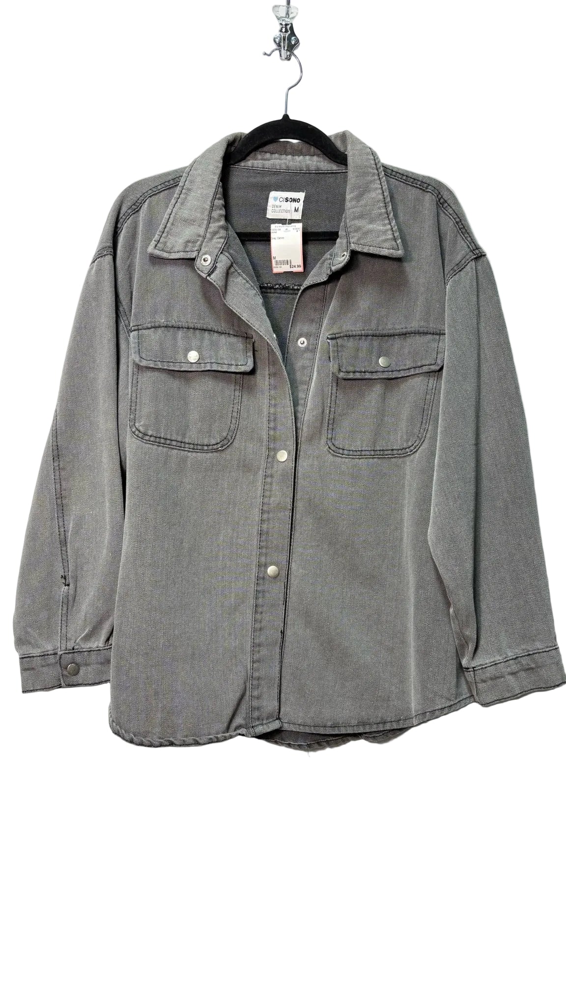 Size M Grey Denim Jacket