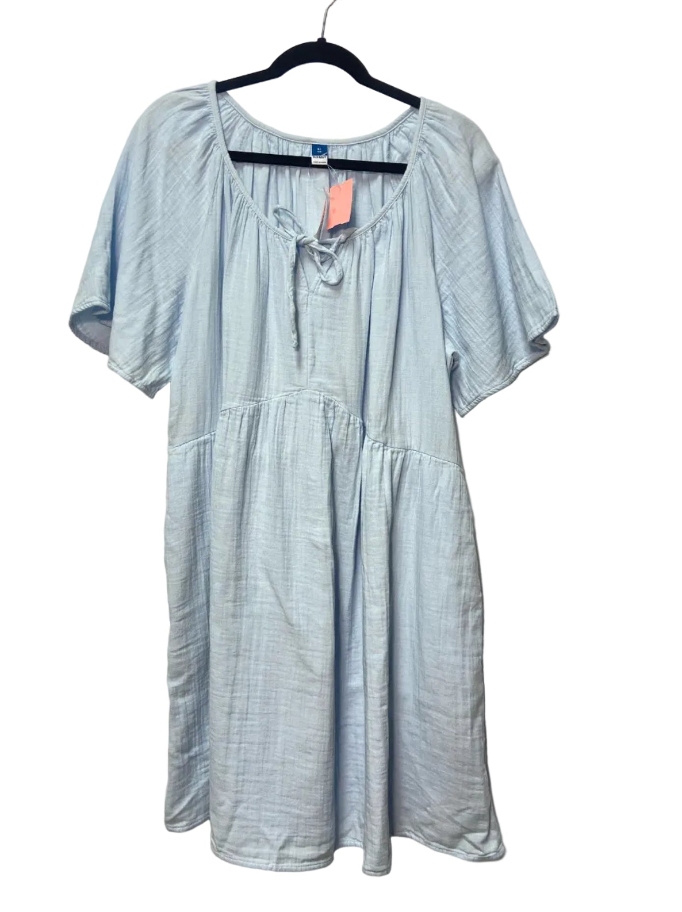 Size XL Old Navy Light Blue Tie Ladies Dress