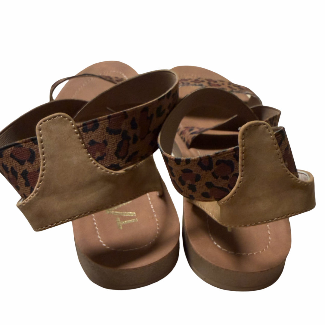 Taxi Brown Animal Print Footwear/Ladies