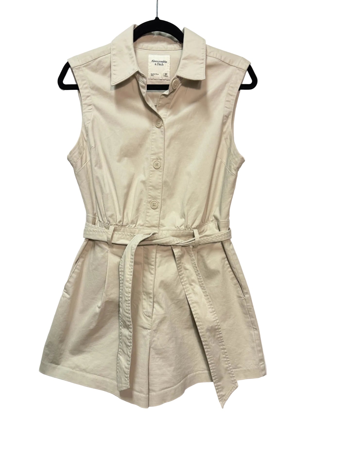 Size M Abercrombie Tan Ladies Romper PETITE