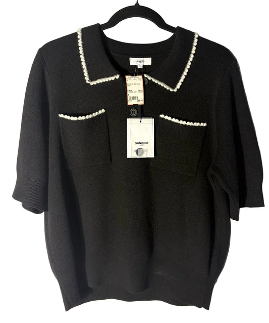 Size 3 Black White Brand New Ladies Top