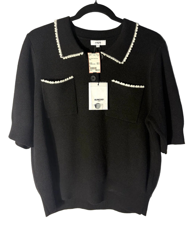 Size 3 Black White Brand New Ladies Top