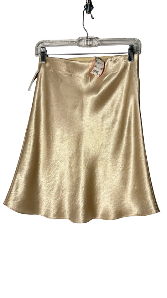 Size 8 Babaton Champagne Brand New Satin Ladies Skirt