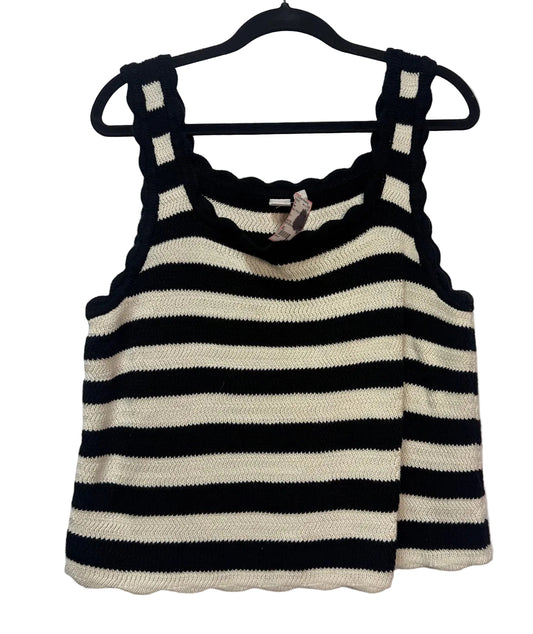 Size XL Gap Black White Stripe Ladies Top