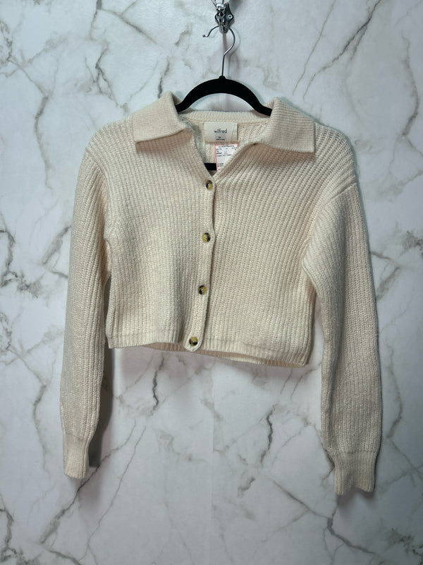 Size XS Wilfred Cream Knit Ladies Top
