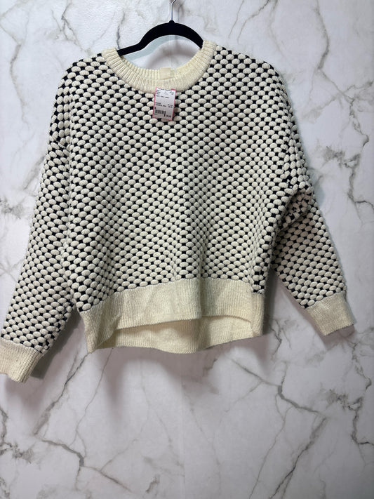 Size S H & M Cream Navy Ladies Sweater
