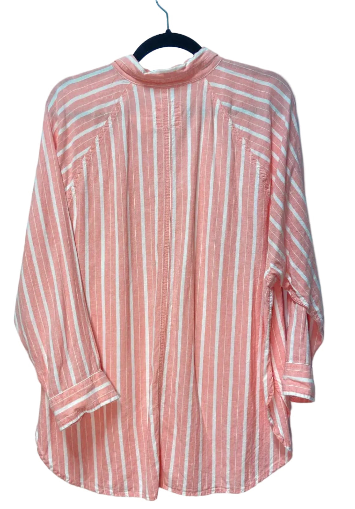 Size M Aerie Pink White Stripe Ladies Top