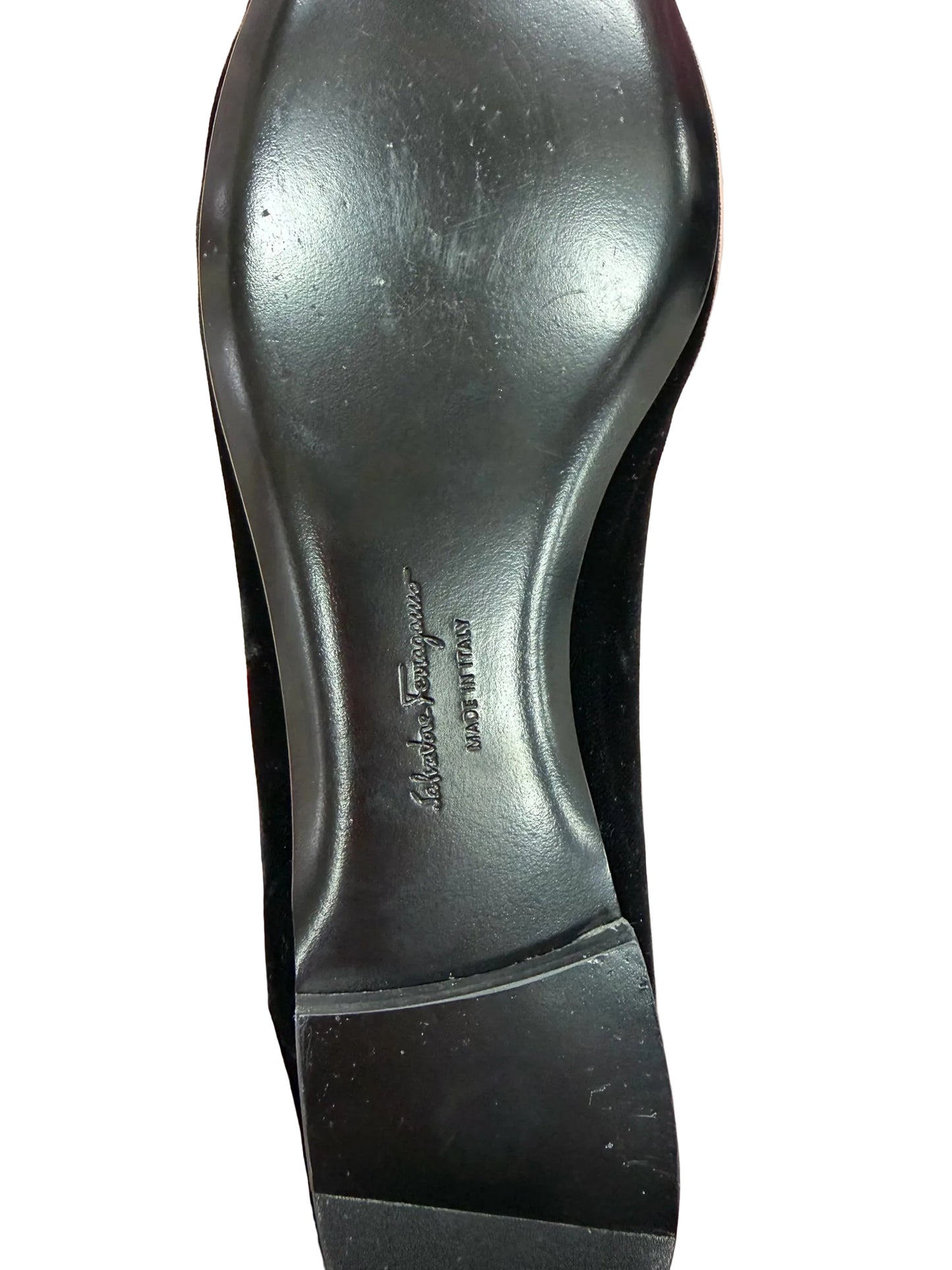Salvatore Ferragamo Black Stud Trim Ladies Footwear/Ladies