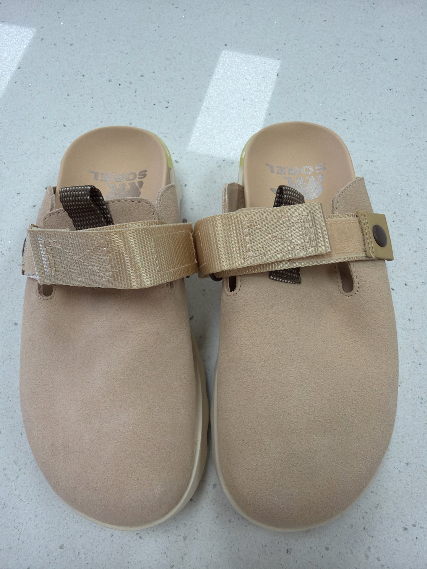 Sorel Cream Slip On Footwear/Ladies