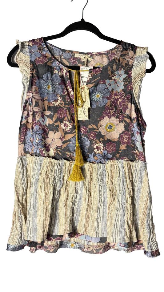 Size S Blue Beige Ladies Top
