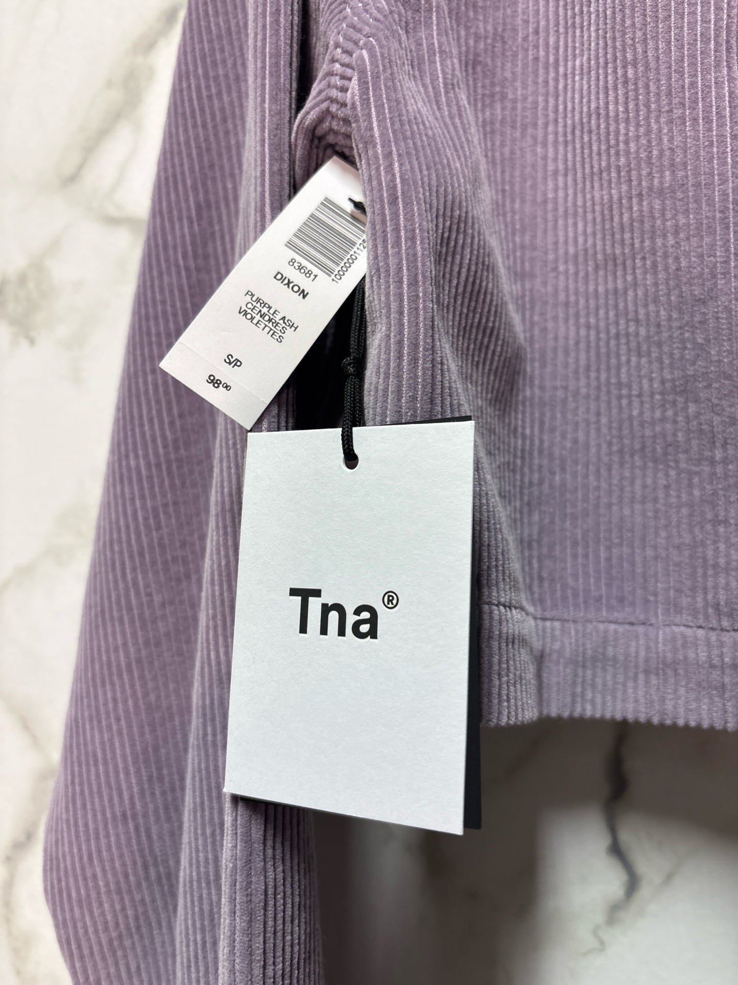 Size S TNA Lavender Brand New Cord Ladies Top