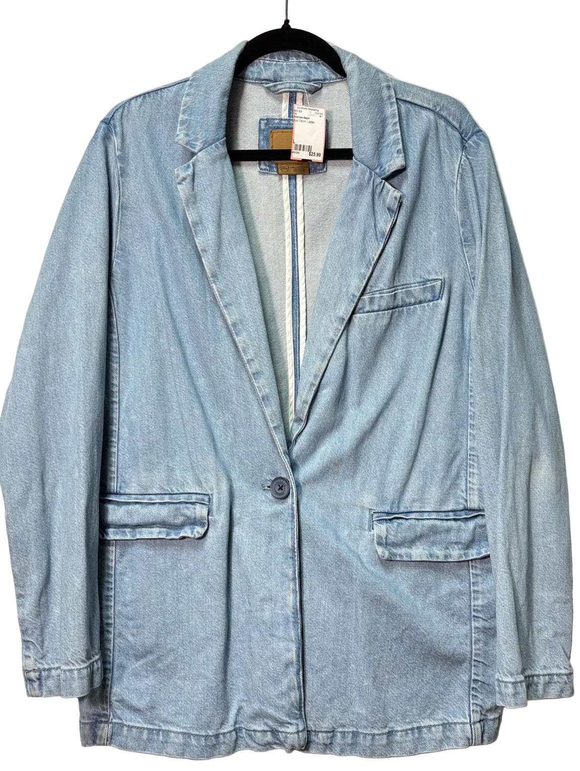 Size L American Eagle Blue Denim Ladies Top