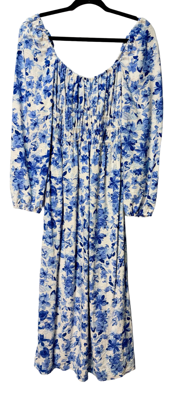 Size XS H & M Blue White Ladies Dress
