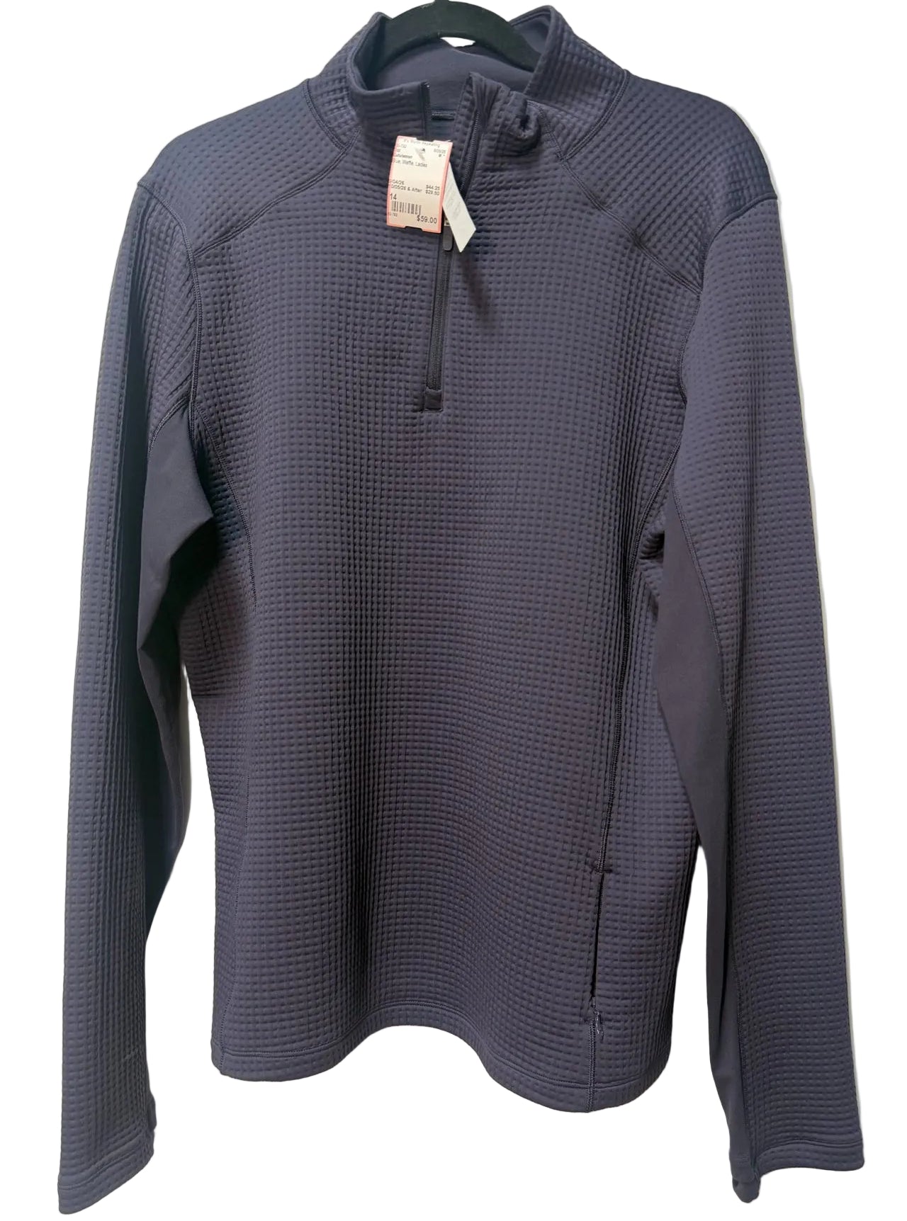 Size 14 Lululemon Blue Waffle Ladies Top