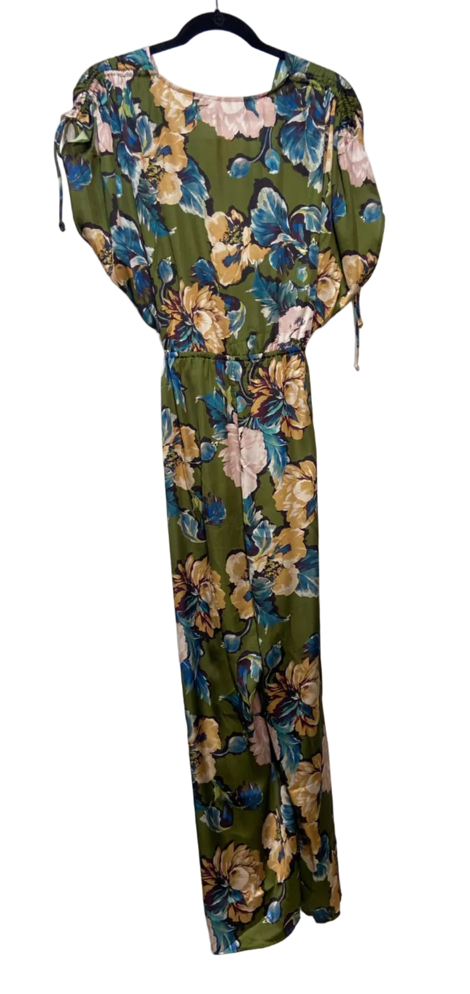 Size L Zara Green Multi Floral Ladies Dress