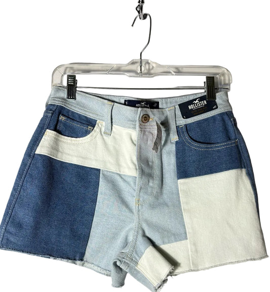 Size 27 Hollister Blue White Brand New Ladies Shorts
