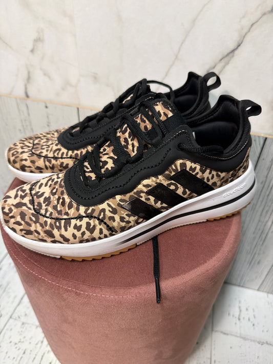 Size 8 Adidas Black Brown Animal Print Ladies Footwear/Ladies