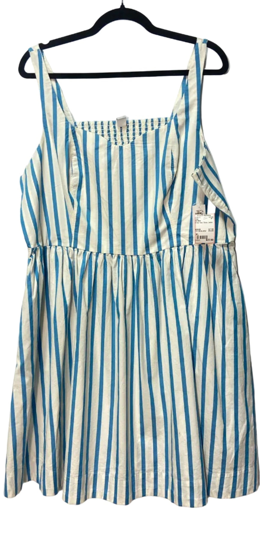Size XL Old Navy White Navy Stripe Ladies Dress