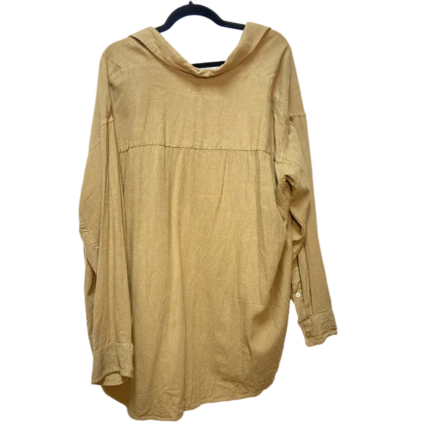 Size M Wilfred Tan Ladies Button Front Top