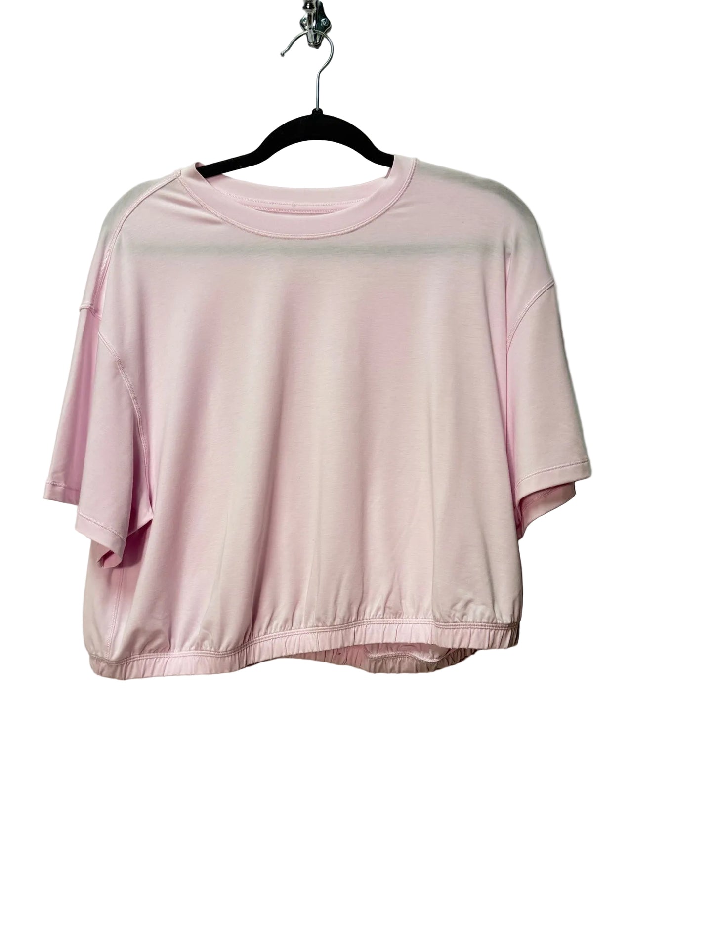 Size L Lululemon Pink cropped Ladies Top