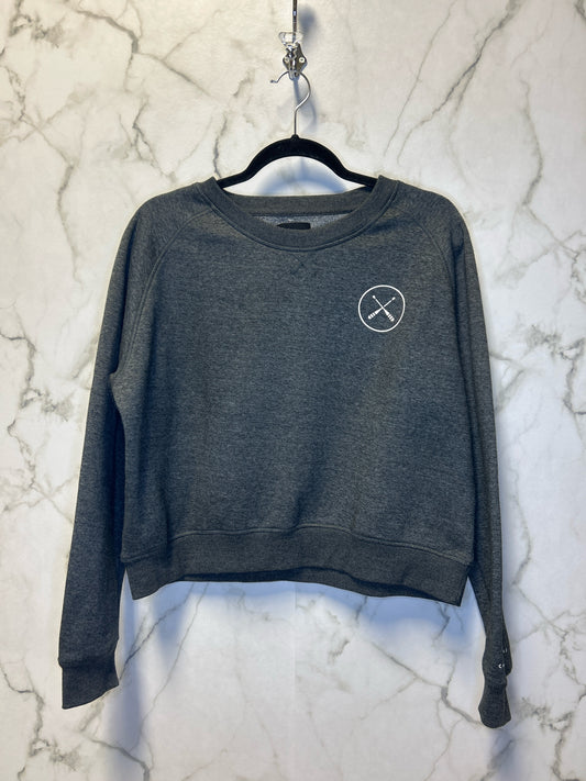 Size S Canoe & Lake Grey White Ladies Top