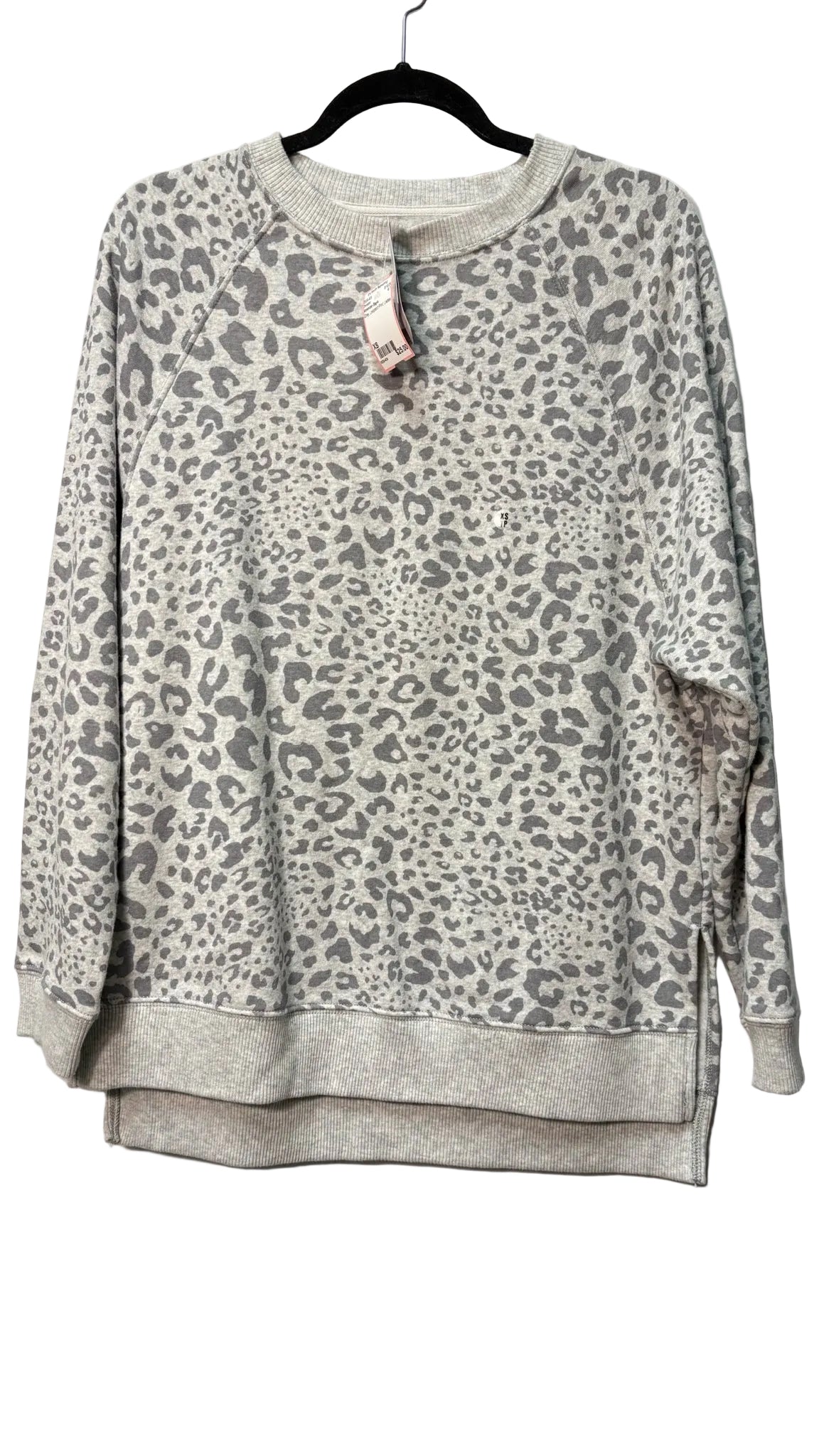 Size XS American Eagle Grey Leopard Print Ladies Sweater