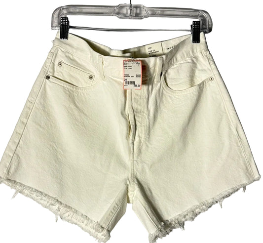 Size 29 Denim Forum White Ladies Shorts