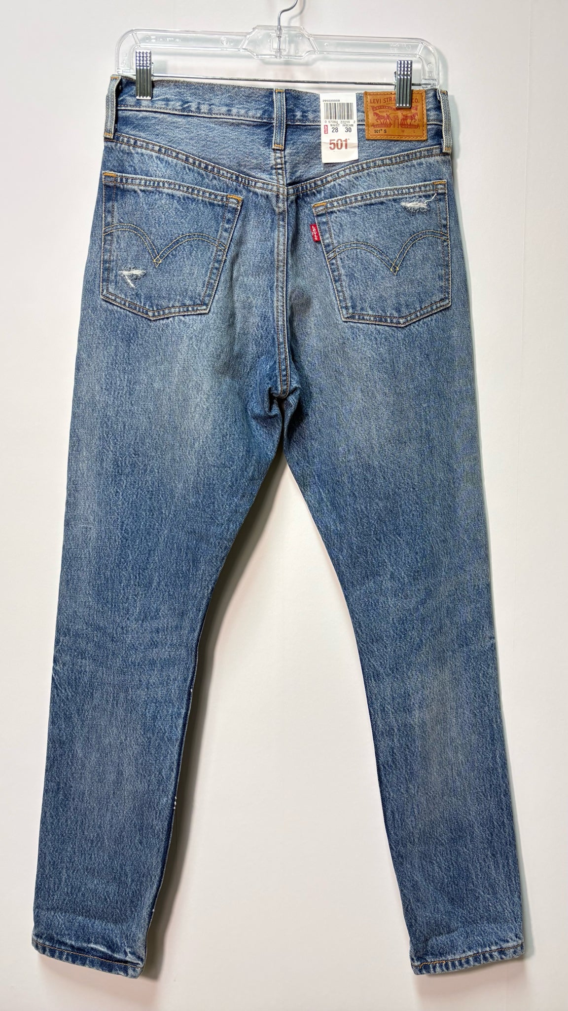 Size 28 Levis Blue Denim ripped Ladies Jeans