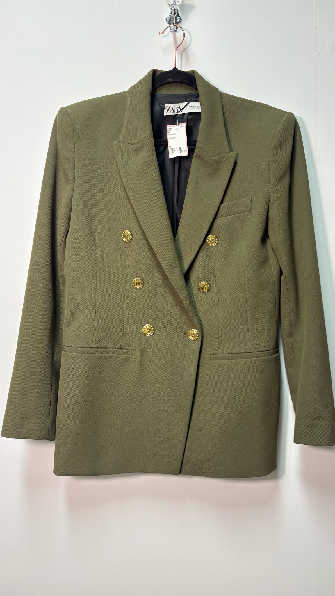 Size M Zara Olive Ladies Blazer