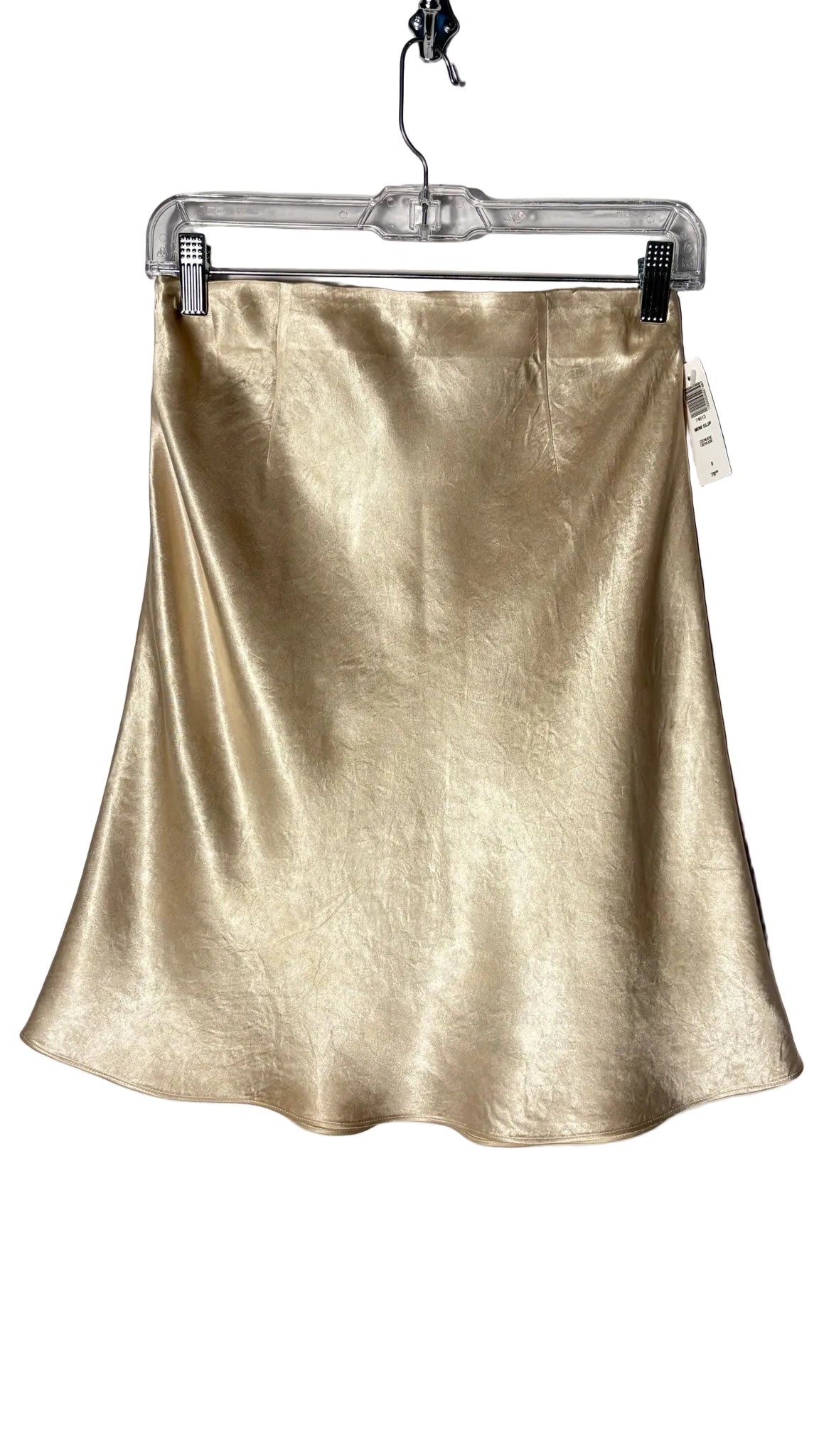 Size 8 Babaton Champagne Brand New Satin Ladies Skirt
