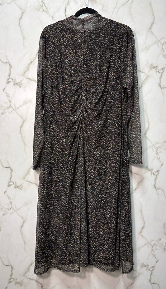 Size 3X Black Animal Print Ladies Brand New Dress
