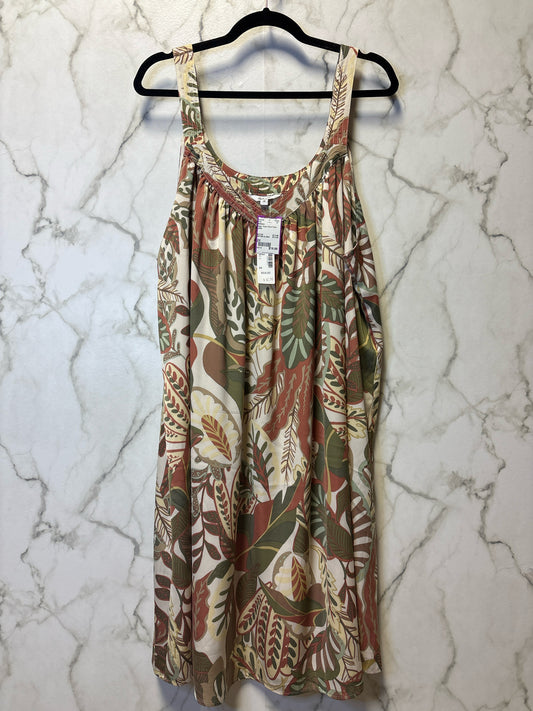Size 2X Reitmans Beige Rose Brand New Ladies Dress
