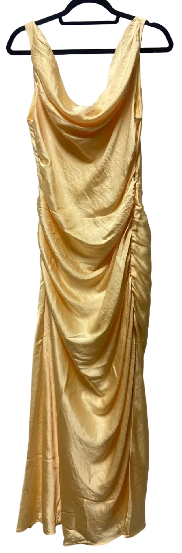 Size L Abercrombie Yellow Brand New Satin Ladies Dress