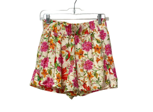 Size S Rachel Zoe Beige Pink Floral Ladies Shorts