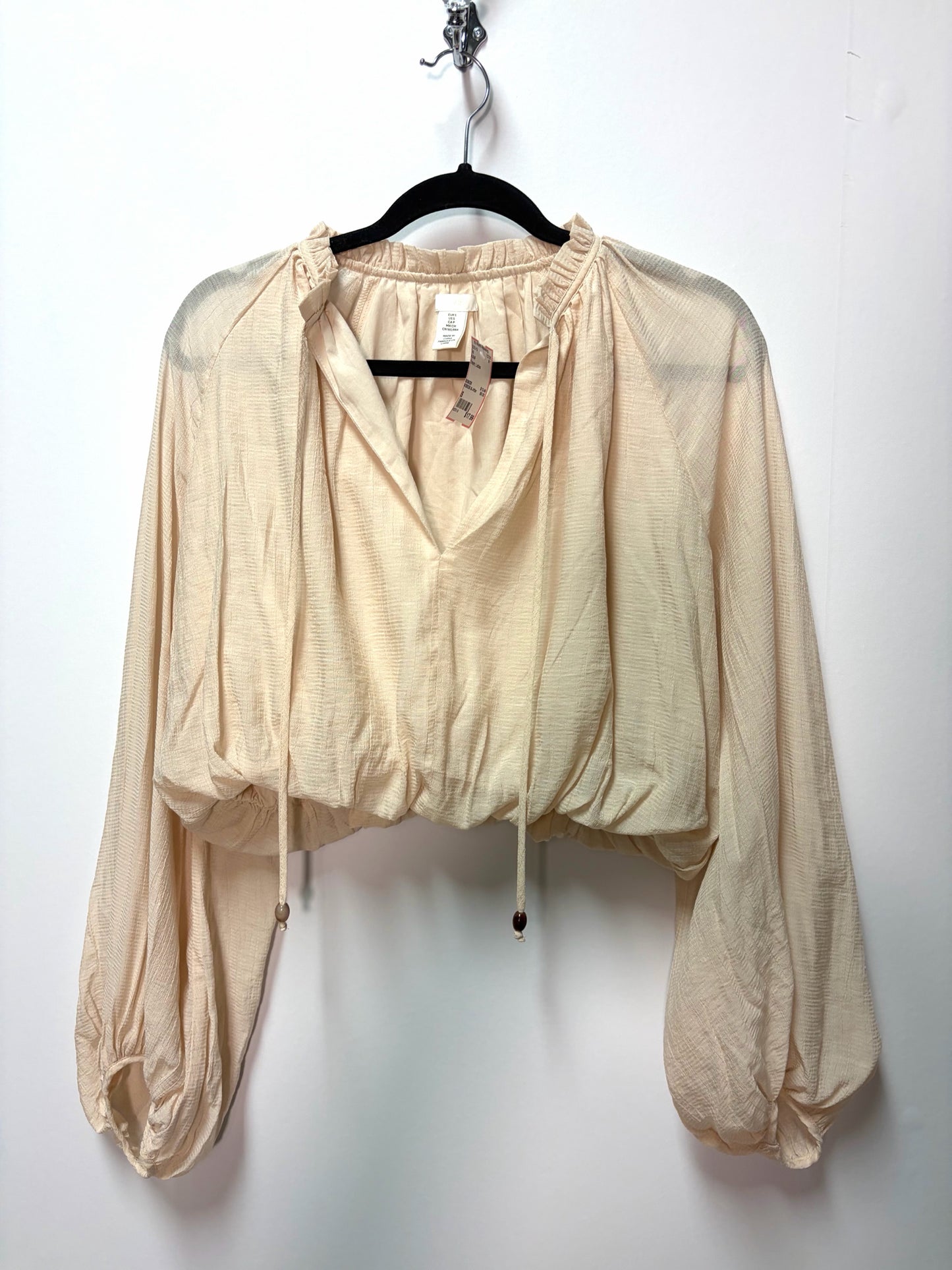 Size S H & M Cream Ladies Top