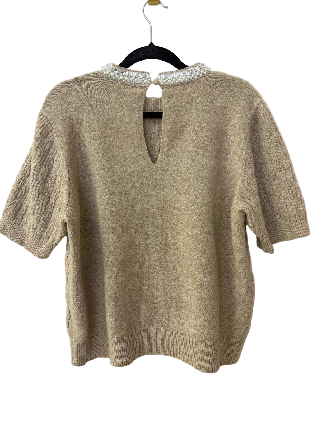 Size XL Brown Pearls Ladies Top