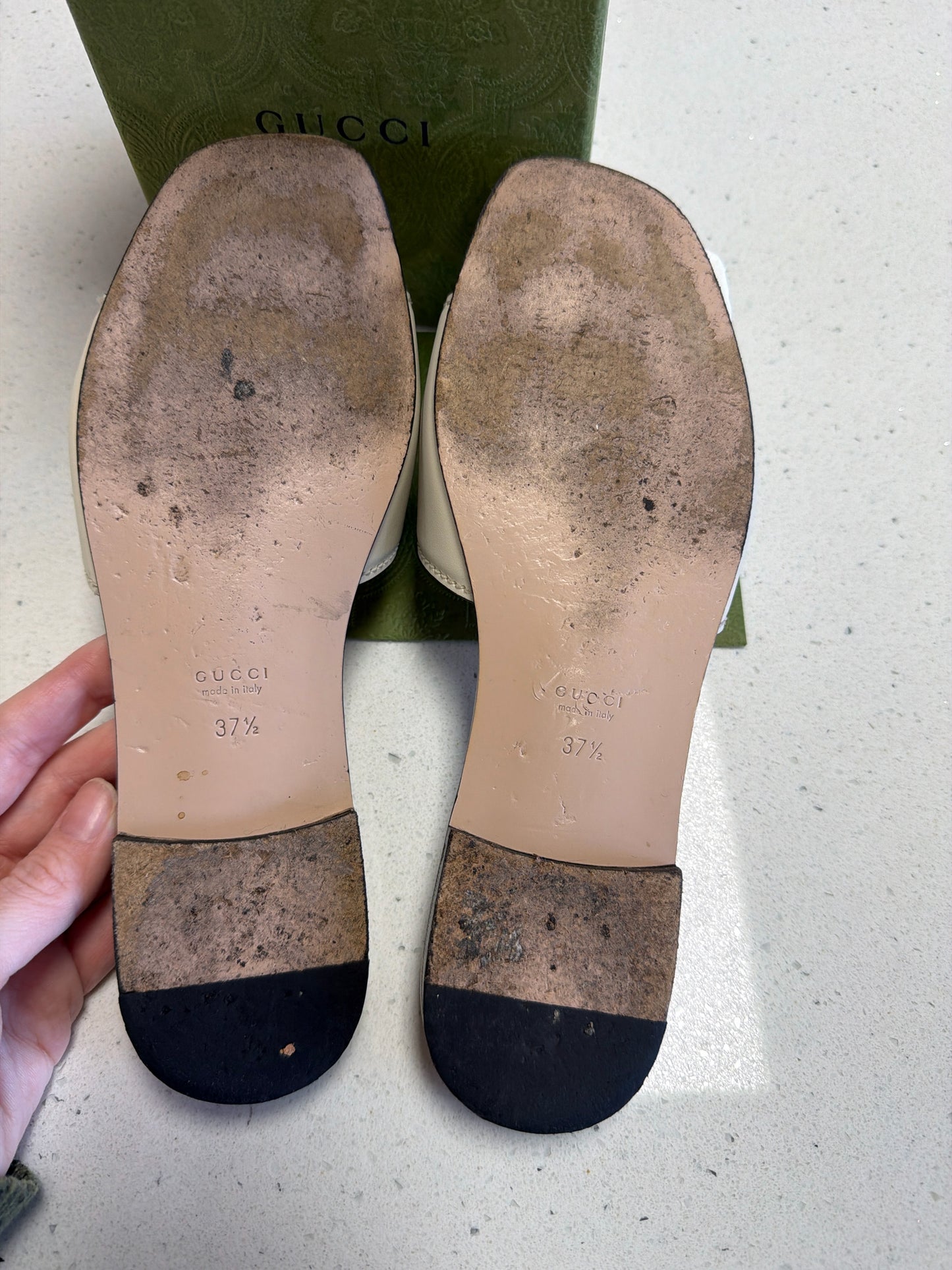 Gucci Cream Ladies Footwear/Ladies