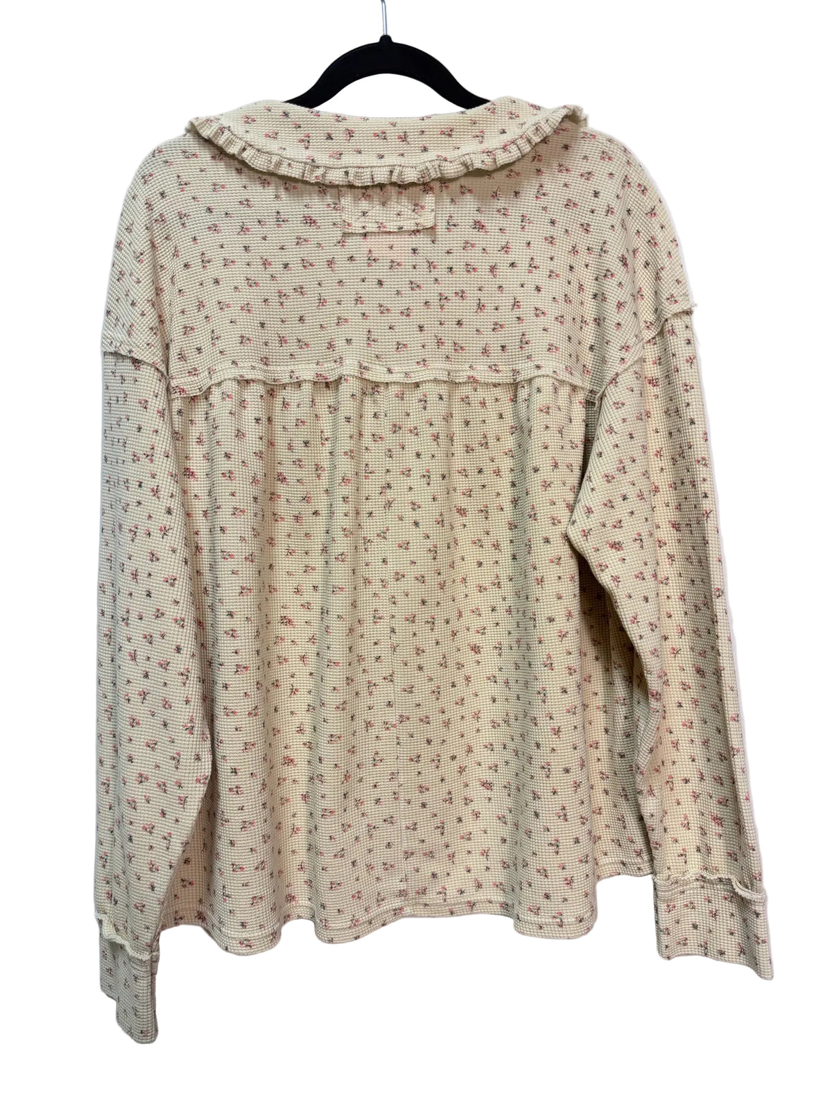 Size M Easel Cream Pink Floral Ladies Top