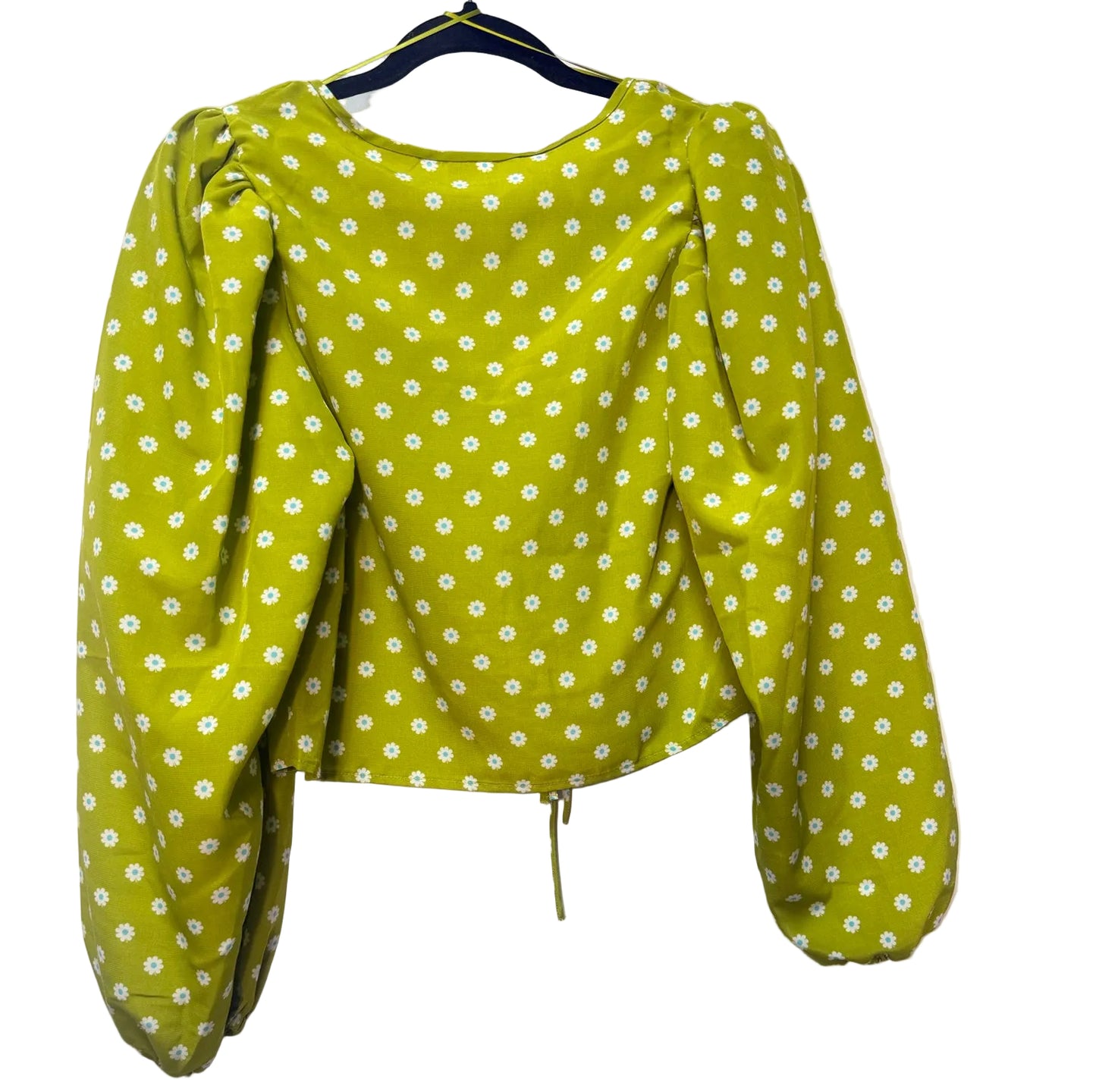 Size S Levis Green White cropped Ladies Top