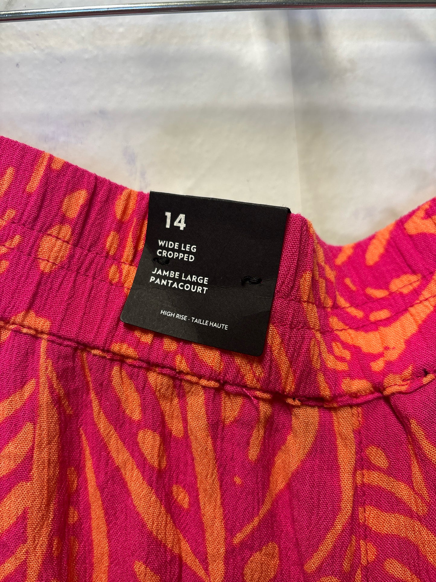 Size 14 Reitmans Pink Orange Ladies Pants