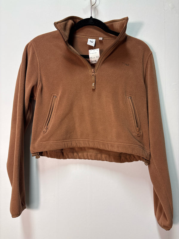 Size XS TNA Brown Fleece Ladies Top